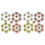 10Pcs Miniature Flower Cluster Decor with Bright 2