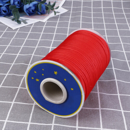 2Pcs Long Red Cotton Cheongsam Covered Strips 2