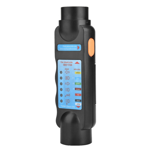 Wiring Tester For Trailers Led Indicator Panel Plug And Play Compatibility High Temperature Resistant Compact Size Waterproof Corrosion Resistant 1