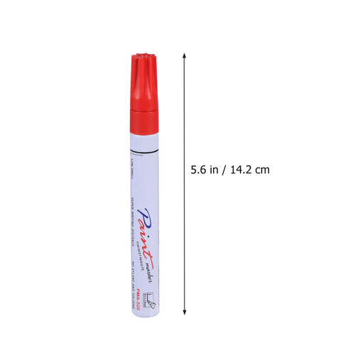 3Pcs Red Car Paint Touch-Up Pen Scratch Repair and Rust Protector 1