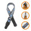 3Pcs Thickened Cotton Guitar Strap Blue Adjustable Shoulder Strap 9