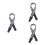 3Pcs Thickened Cotton Guitar Strap Blue Adjustable Shoulder Strap 10