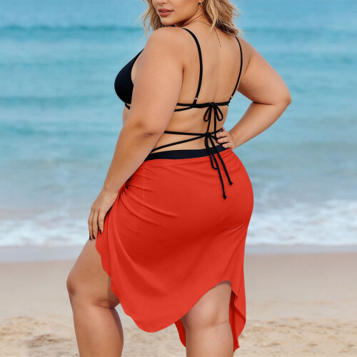 Women's Spaghetti Strap Wrap Dress Lightweight Beach 2
