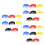 24Pcs Rubber Violin Mutes for Practice Assorted 10