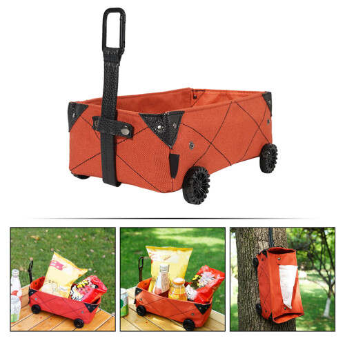 2Pcs Brown Car Tissue Box Holder Foldable Oxford Cloth Camping Storage 2