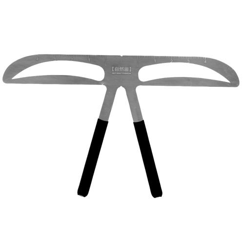Measure & Balance Tool For Eyebrows, Permanent Eyebrow Ruler With Under Split Design Three Point Positioning System And Accurate Measurement 2