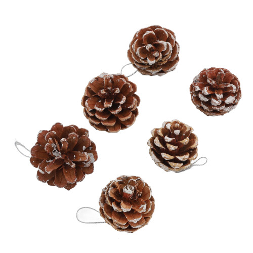 48pcs Wooden Pine Cone Ornaments - Rustic Decor