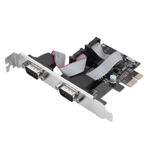 PCIe RS232Serial Interface Card With Bi Directional RS232Speeds FIFO Buffer Versatile Applications Industrial Control Device Configurable Power 1