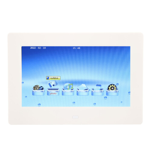 Remote Control Function Digital Picture Frame Full HD IPS Screen Photo Music Video Player With Calendar Clock Multiple Window Display Adjustable 1