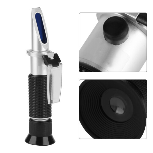 Light And Portable Refractometer High Accuracy Handheld Salinity Tester With Easy Reading And Comfortable Non Slip Handle Automatic Temperature 2