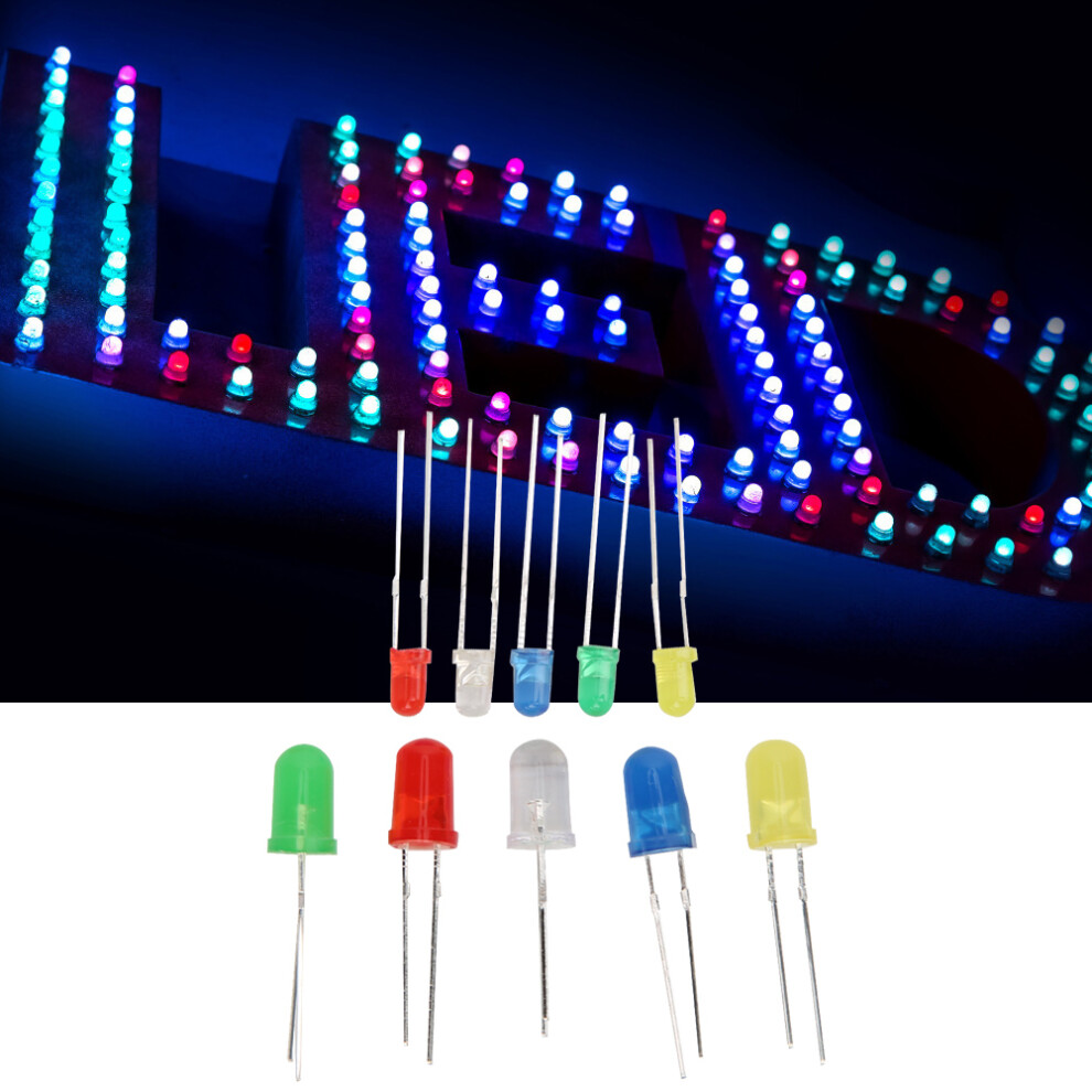 300Pcs 3Mm 5Mm Led Emitting Diode Variety Set 7340572810762