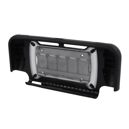 Capa traseira rígida e transparente para Nintendo Switch, capa de silicone compatível com dock, com protetor de tela de vidro temperado, resistente 1