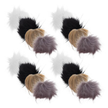 32St Kleurrijke Nepbont Pom Poms Voor Haakwerk En Mutsaccessoires
