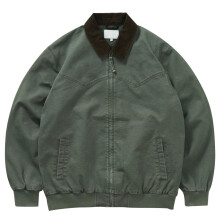 Jachetă sport casual pentru bărbați, culoare uni, cu buzunar și fermoar, verde, mărimea XXL