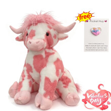 Pink Highland Cow Plush Toy 20 inches