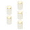 5Pcs Acrylic Pressing Type Toothpick Holders White Desktop Storage Box 7