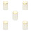 5Pcs Acrylic Pressing Type Toothpick Holders White Desktop Storage Box 9