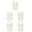 5Pcs Acrylic Pressing Type Toothpick Holders White Desktop Storage Box 10