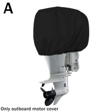 Capa de proteção solar para motor de popa, em tecido Oxford 210D, impermeável e resistente às intempéries.