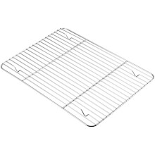 Mały ruszt do gotowania ze stali nierdzewnej, nieprzywierająca siatka do grilla, nadaje się do piekarnika i mycia w zmywarce, 15" x 11", na