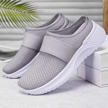 Willtoo Women's Walking Orthopedic Shoes Lightweight Breathable Flying Woven Mesh Upper Casual Shoes Walking Anti-Skid Sports Shoes