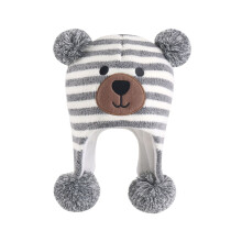 Nrmvnmi Toddler Kids Winter Beanie Hat,Earflap Knit Warm Cap Fleece Lined Beanie Windproof, Warm And Comfortable Hat For Baby Boys Girls (0-3 Years)
