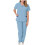 Women's Jogger Scrubs Set Light Blue 2X 1