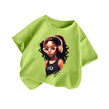 Girls Graphic Tees Short Sleeve Crewneck Oversized T Shirts Summer Clothes for Girls Mint Green 2-4 Years