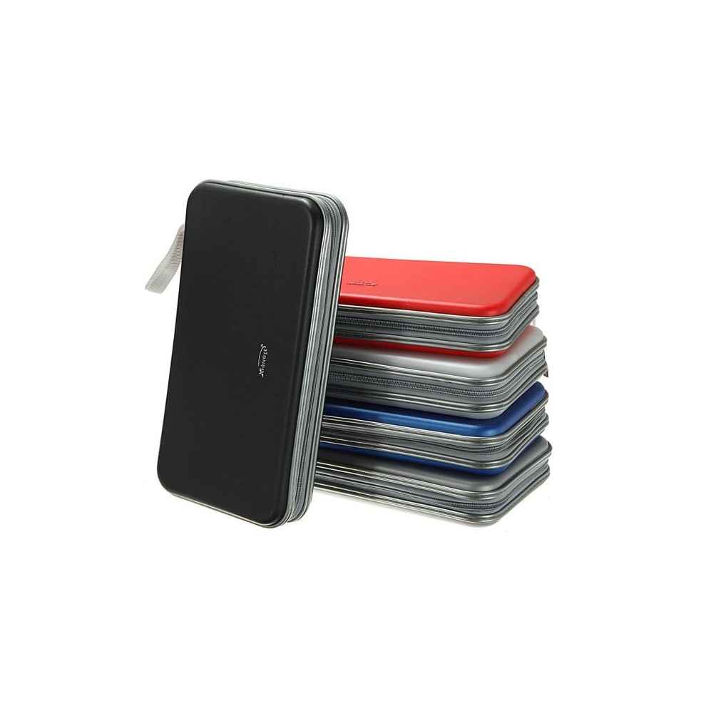 Cd Dvd Carry Case Disc Storage Holder Cd Sleeve Wallet Holds 40 80 128 256 Cd's-80 Cd Case- Grey 9340959338917