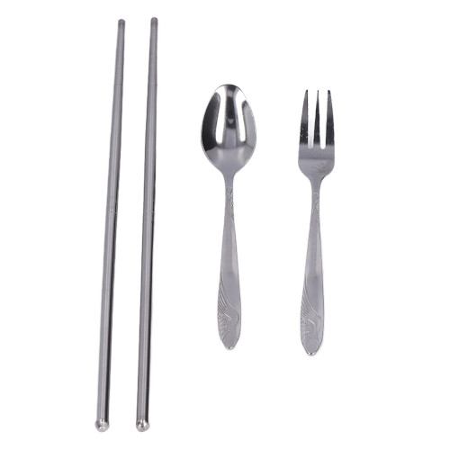 Outdoor Silberbesteck Set Klappbar 3tlg.