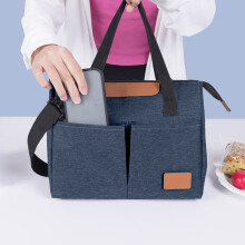 Sac isotherme triangulaire grande capacité, sac à déjeuner de pique-nique haut de gamme pour conserver la fraîcheur des aliments en voyage,