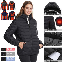 Heated Puffer Jacket for Men and Women 35-Zone Windproof