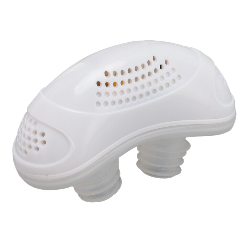 USB Rechargeable Snoring Device with Soft Silicone Nose Plugs - 8hrs