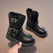 Children's Boots, Single Boots, British, Side Zipper Short Boots