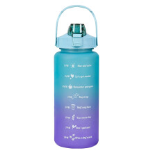 2L with Time Marker, Leak-Proof Lock Lid & Removable Straw, Ideal for Gym Fitness, Cycling, Hiking Outdoor Sports