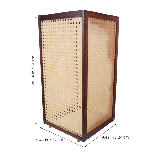Freestanding Bamboo Umbrella Holder with Multiuse Storage Basket 1