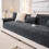 (Red, Backrest 27.5*27.5in) Solid Color Thick Plush Sofa Cover, 1 Count Modern Simple Sofa Cushion, Soft Sofa Protector 7