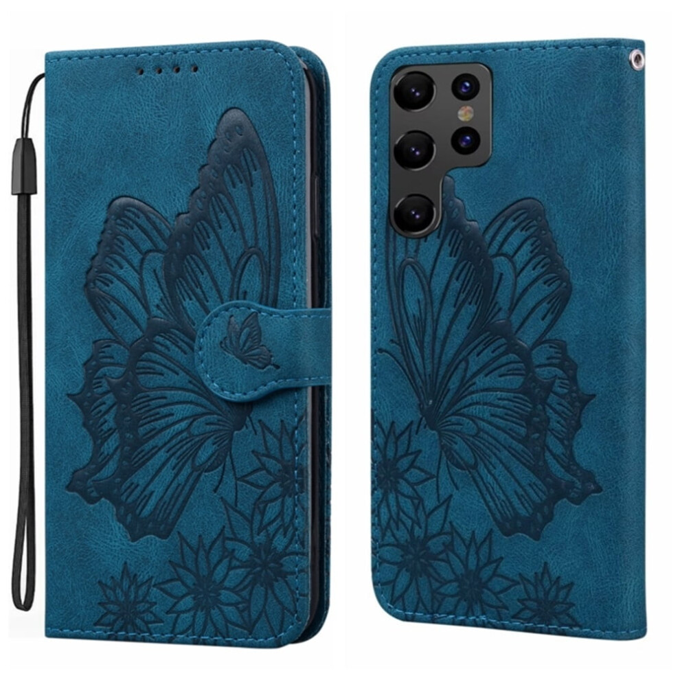Butterfly Pattern Pu Leather Flip Wallet Case For Samsung 913211538746
