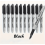 10 X Black Marker Pens Fine Bullet Tip Permanent Markers 1
