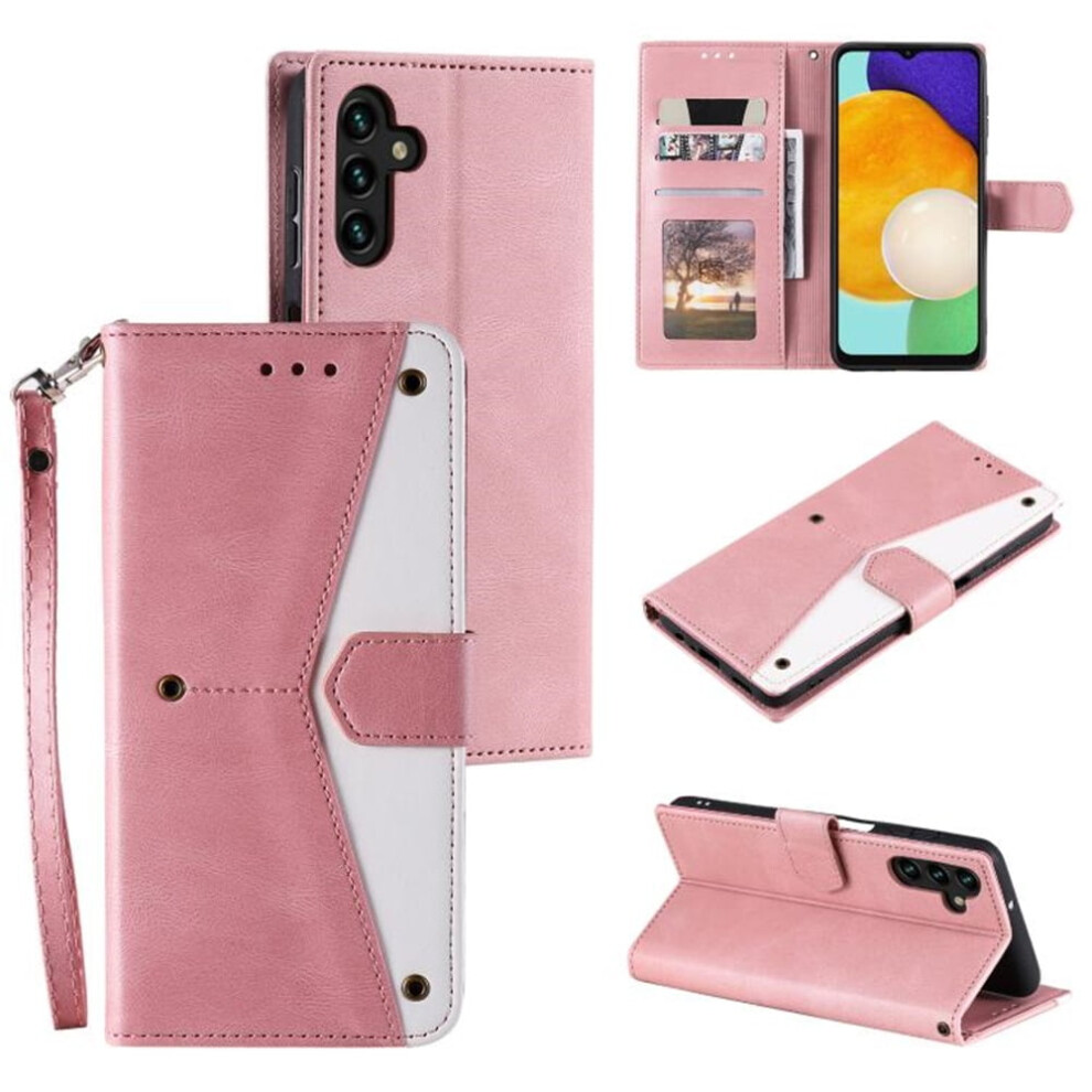 Wallet Case For Samsung Galaxy A16 4G/5G 6.7": Magnetic Flip, Card Slots, Kickstand, Anti-Drop Tpu, Detachable Wrist Strap Pink 9340959340064