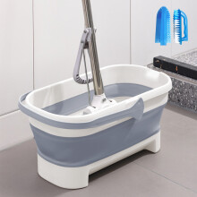 Opvouwbare emmer, 17 liter inklapbare wateremmer voor kamperen en schoonmaken, ruimtebesparende draagbare emmer met handvat