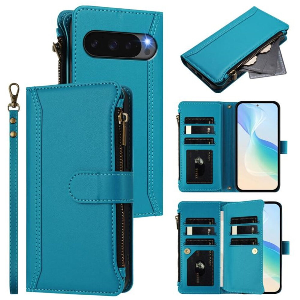 Google Pixel 9 Wallet Case Pu Leather Magnetic Flip With 9 919886077009