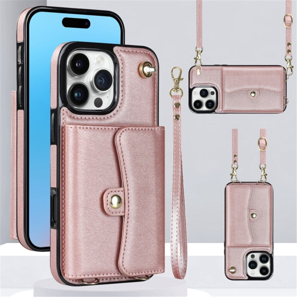 Iphone 16 Pro Rfid-Blocking Magnetic Flip Wallet Case Rose 919886077276