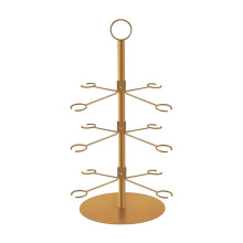 Espositore moderno per bottiglie e bicchieri da cucina/bar – Compatibile con frigorifero, piano di lavoro e soluzioni di stoccaggio a sospensione.