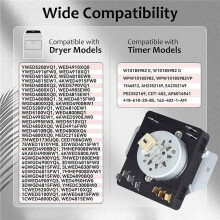 2X WPW10185982 230V for Dryer Timer AP6016541, W10185982, 1546812, PS11749831