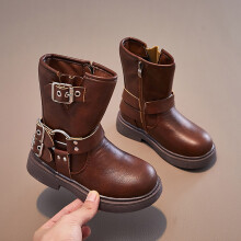 Children's Boots, Single Boots, British, Side Zipper Short Boots