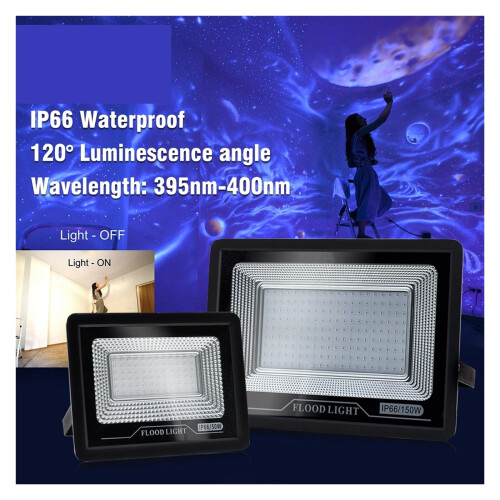 Projecteur UV étanche 50W/100W à lumière noire 1