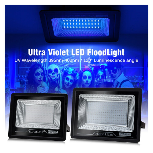 Projecteur UV étanche 50W/100W à lumière noire 2