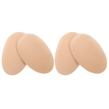 2Paren Paar Zelfklevende Silicone Borstspierpads Voor Lichtgeel