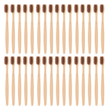 90Pcs Adult Bamboo Toothbrush Set Soft Bristles Lightweight on-The-Go